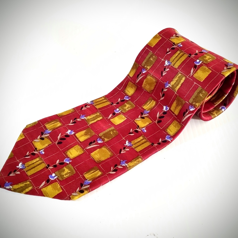 Vtg ermenegildo zegna flowers and candy tie 59"
